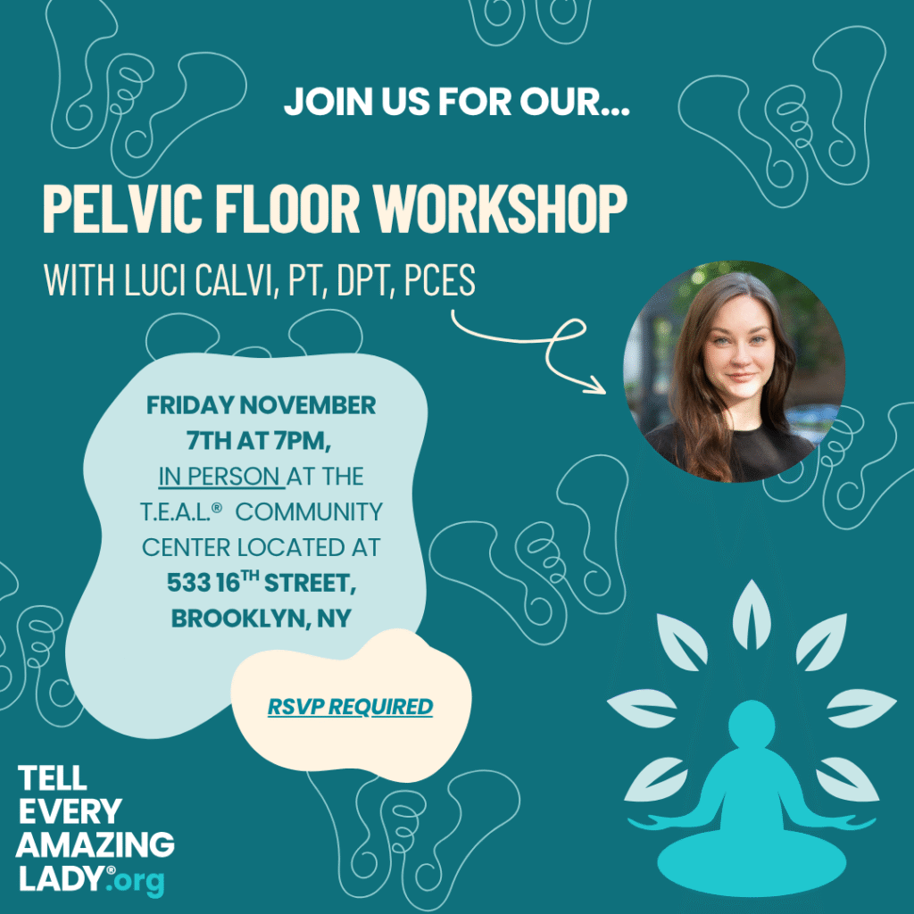 pelvic floor workshop spear ovarian cancer awareness surgical menopause