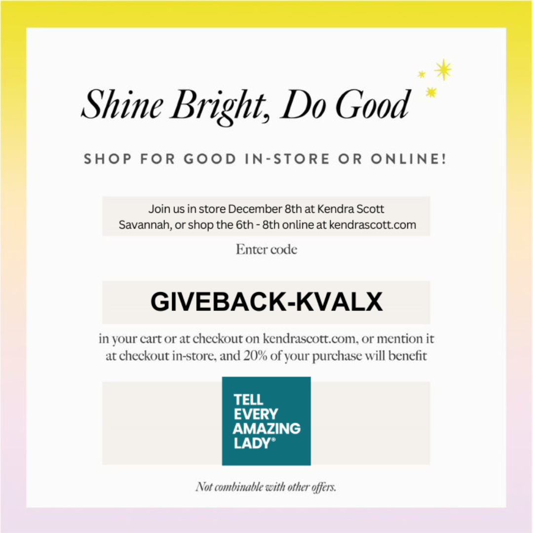 december kendra scott fundraiser 2025 Savannah, Georgia