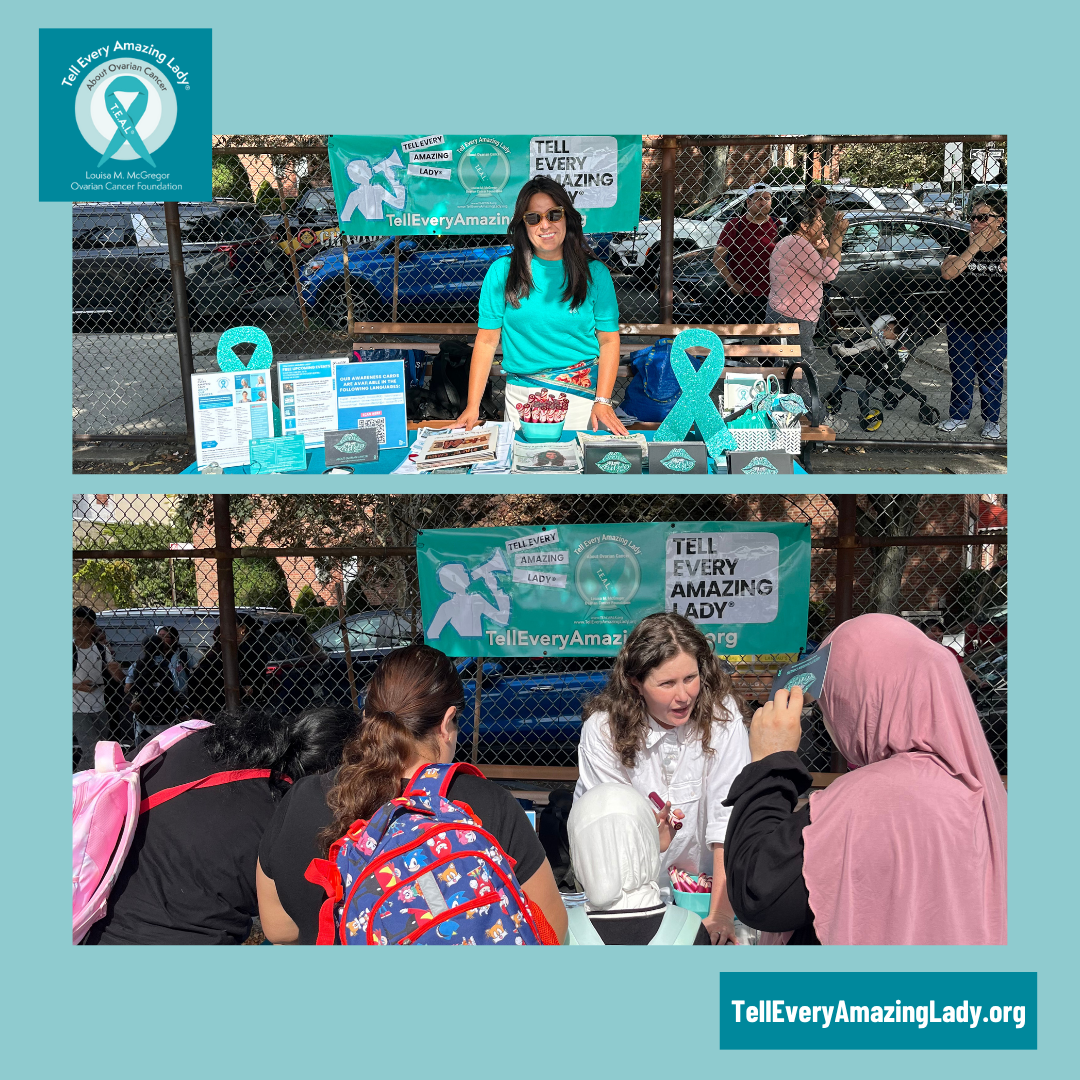 tell every amazing lady® tables at ps192 ovarian cancer awareness