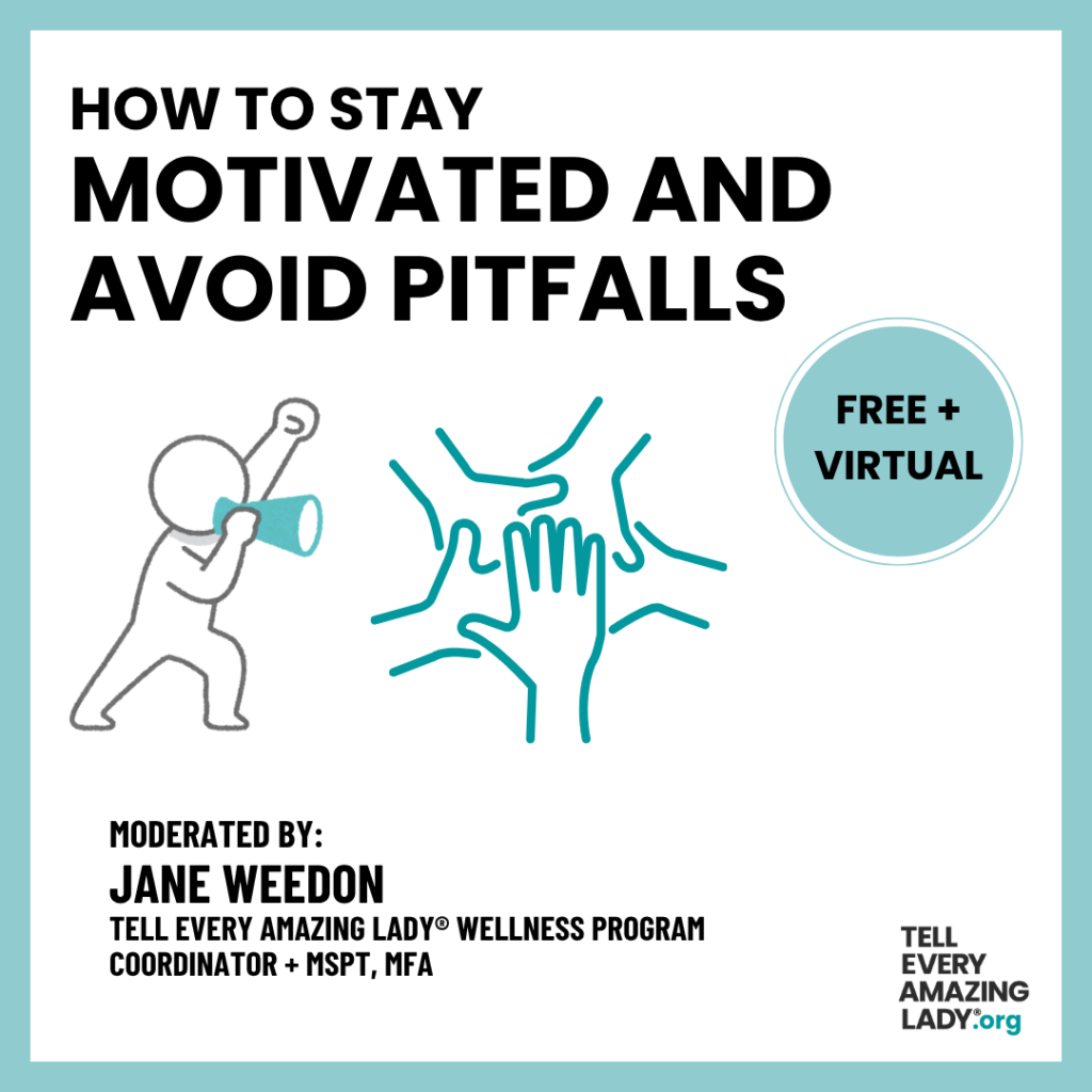 how to stay motivated and avoid pitfalls with jane weedon