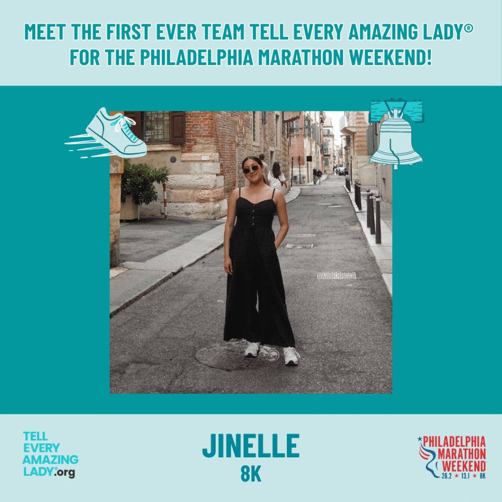 philly half for ovarian cancer runner, Jinelle