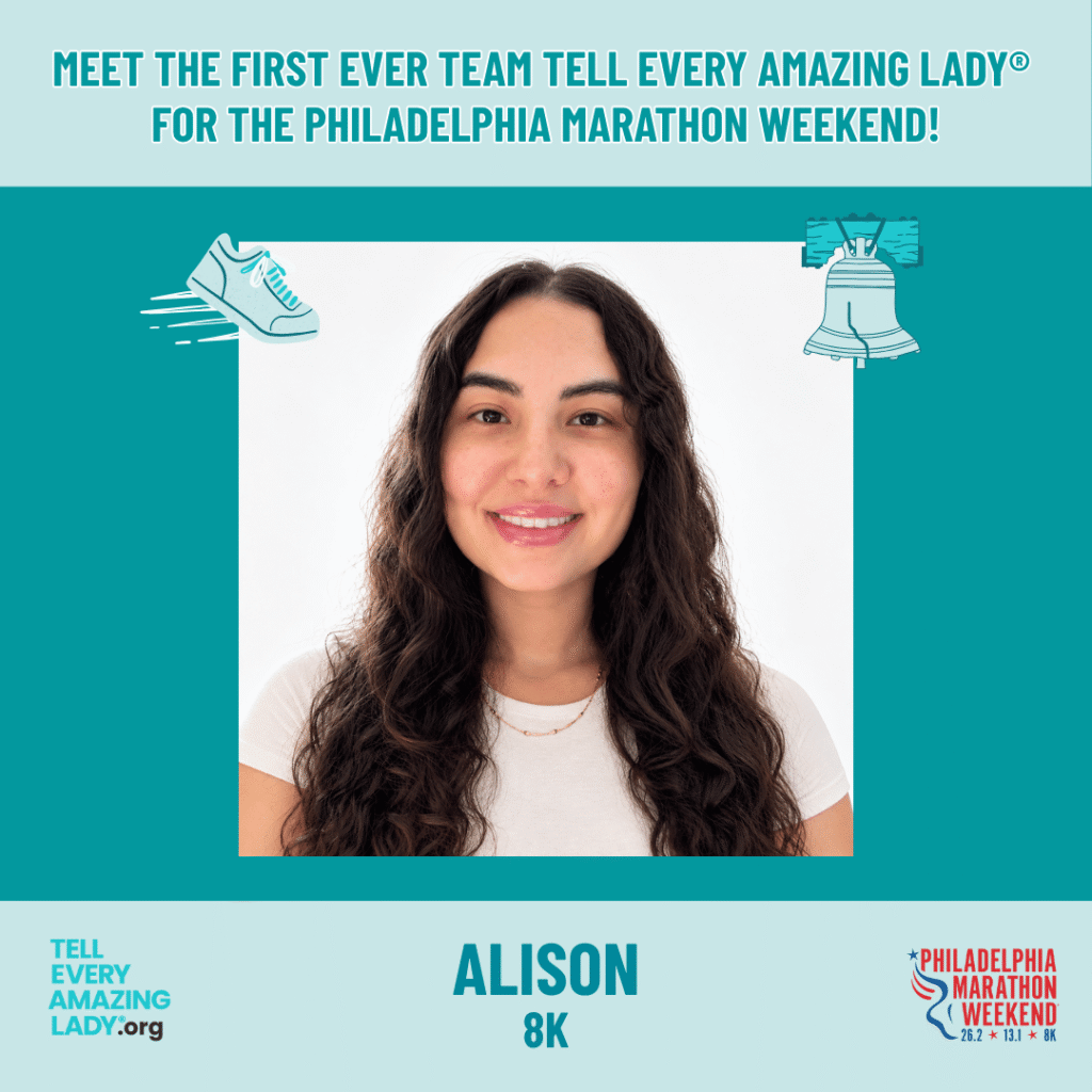 philly 8k for ovarian cancer runner, Alison