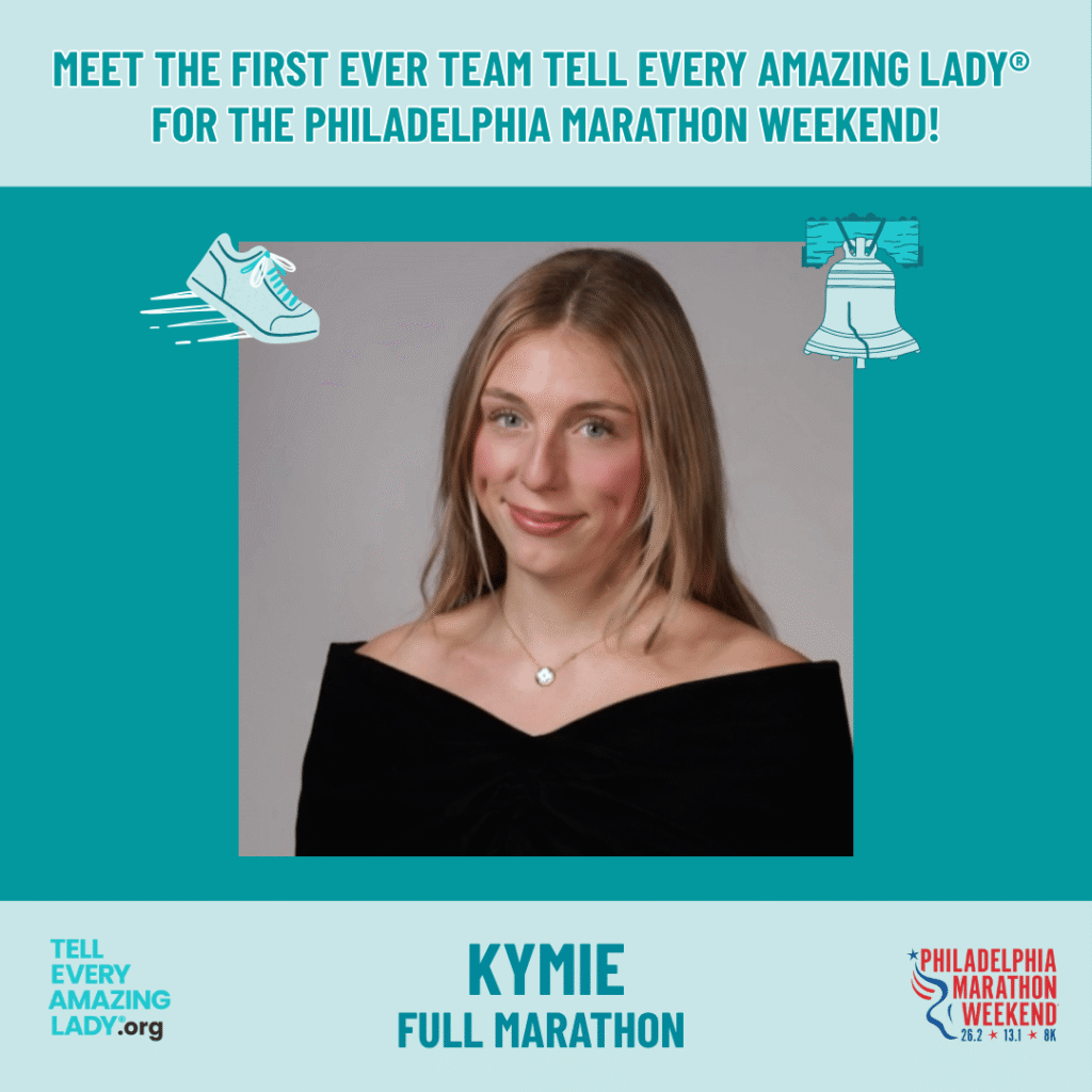 philly marathon for ovarian cancer runner, Kymie